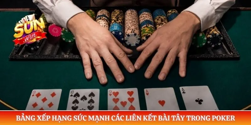 Bảng xếp hạng sức mạnh các liên kết bài tây trong poker