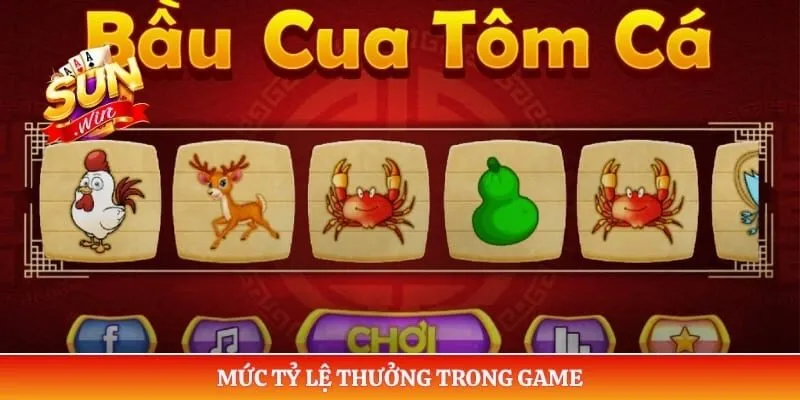 Mức tỷ lệ thưởng trong game