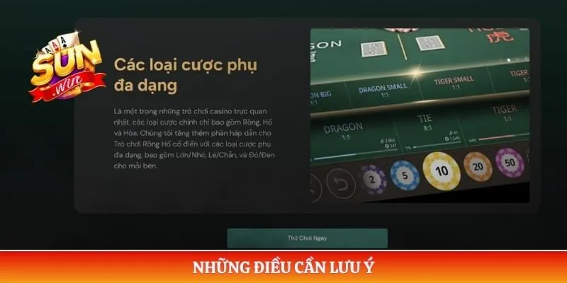 Những điều cần lưu ý